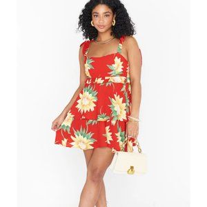 Show Me Your Mumu March Mini Dress - Sunflower Fields - Size Small